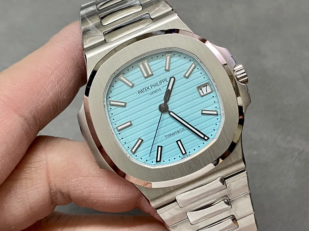 Premium 3K Factory Patek Philippe Nautilus 5711 Tiffany & Co. Blue Dial Stainless Automatic Watch 5166